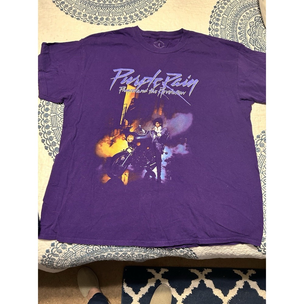 The‎ Prince Estate Official Purple Rain T Shirt Mens Size XL Tee Great Condition